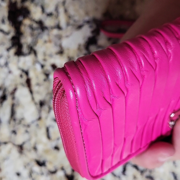 COACH Pink Wallet Wristlet - Picture 6 of 8